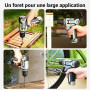 DEKO 238 Pièces Caisse à Outil avec Visseuse Dévisseuse Sans Fil 12V - Caisse à Outil Complète Professionnelle avec Perceuse, To