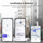 ATUVOS Traceur Android Air Tag Lot de 4 | Smart Tag, Fonctionne avec l'app Google et Apple Localiser, Localisateurs Bluetooth po