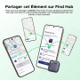 UGREEN FineTrack G Traceur Fonctionne Lot de 4 Android Uniquement | avec Find Hub, Chargement USB C, Localisateur Objets Bluetoo