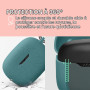 kwmobile Housse pour Écouteurs Compatible avec JBL Wave Beam/Beam 2 / Wave 200TWS Coque - Coque de Protection en Silicone - Bleu