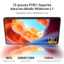 Blackview Mega2 Tablette 12 Pouces Android 15 Tablets, 18 Go de RAM + 128 Go de ROM, 120Hz 2K FHD Tablette de Jeu avec Clavier,