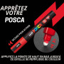Posca 153544841 Lot de 8 Marqueur peinture avec encre à base d'eau et pointe aiguille extrafine calibrée de, 0,7 mm