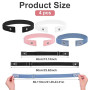 HJZHII Lot de 4 ceintures extensibles sans boucle pour homme et femme, ceinture réglable invisible pour jeans, pantalons, jupes