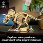 LEGO Jurassic World Les fossiles de Dinosaure : Le tricératops 77985 | Set pour adulte, déco DIY pour étagère, minifigurine de D