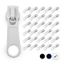 DOJA Barcelona | Curseur Fermeture Éclair | Pack 20 Curseurs Blancs N°5 | 40mm Long | Tirette Métal | Accessoires Couture Mercer