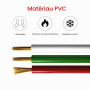 BTF-LIGHTING 10m RGB Câble d'extension électrique 3 broches 18AWG | Connexion de fil de lumière de bande LED Ligne de cordon à 3