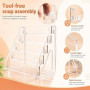 HINATDD Présentoir Cartes Collection, Étagère 5 Niveaux Transparente | Support en PET Cristallin, Organisation Polyvalente, Prés