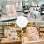 HINATDD Présentoir Cartes Collection, Étagère 5 Niveaux Transparente | Support en PET Cristallin, Organisation Polyvalente, Prés