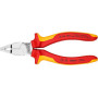 Knipex Pince universelle chrome-vanadium chromée isolées par, 01 06 160 | Gaines bi-matière, certifiées VDE 160 mm