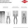Knipex Pince universelle chrome-vanadium chromée isolées par, 01 06 160 | Gaines bi-matière, certifiées VDE 160 mm