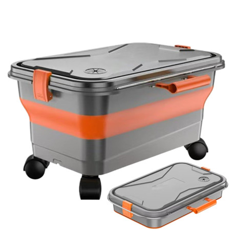 Geteawily Réservoir d'eau pour Nettoyeur Haute Pression, Réservoir Organisateur 22 litres pour Lavage Auto, Conteneur Pliable de