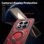 KANSi Coque pour Xiaomi POCO M8 Pro 5G, Militaire Etui Antichoc Housse avec Téléphone avec Anneau et Support - Coques Rouge