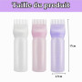 Alfven 3 pièces Flacon Applicateur de Couleur 160ml Reutilisierbar mit Graduierung für Haarfarbe und Öl Anwendung für kreatives 