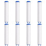 VEGCOO Filtre Pommeau de Douche，8 Pcs Filtre Douche en Coton PP de Douchette Anti-calcaire Amovible pour Douchette (95mm)