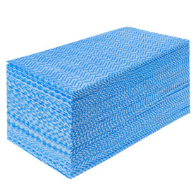 JEBBLAS Lavette Non Tissée Lavable,Chiffon Jetable J Cloth-Bleu，60 pièces