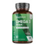 Omega 3 Vegan, Huile d'Algues en Gelules 2000mg Omega 3 DHA EPA, 90 Gélules | sans Huile de Poisson (Fish Oil) ni Huile de Krill