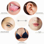 CASSIECA 12Pcs 14G Piercing Teton et Langue pour Femme en Acier Chirurgical - Barbells Argent Bijoux Mamelon