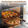 Friteuse à air chaud et mini four 12 en 1 1700 W numérique | 12 programmes de cuisson, 85 % d'huile en moins, double bac et acce
