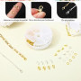 FAYAHAR 346 Pièces Bracelet Fermoir, Attaches et Fermoirs pour Bijoux | Deux Couleurs, Inclut Divers Accessoires, Pratiques, Bra