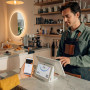 SumUp Caisse enregistreuse, Système de caisse tout-en-un avec écran tactile 13" et écran client 8", TPE pour paiement par carte