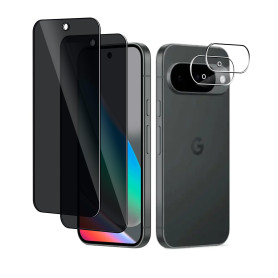 Verre Trempé Anti-Espion pour Google Pixel 10 avec Protection Caméra | Afikyutu 2 Pièces Film de Protection Anti-Espionnage et 2