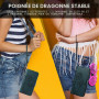 Bravoday Coque pour Samsung Galaxy A05S, Housse en Cuir PU Premium Etui à Rabat Pochette de Portefeuille avec Porte Carte Étui d