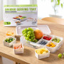 Luxear Snack Box Plateau de Service Divisé, Boîte de Conservation Alimentaire 8 Compartiments Boîte à Goûter Lavable pour Déjeun