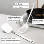 Evanda Ensemble de 6 pièces d’ustensiles de cuisine robustes en acier inoxydable, accessoires de cuisine Home Essentials