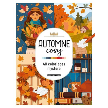 Automne Cosy - 40 coloriages mystère