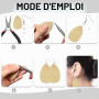 TOAOB 100pcs Crochet de Boucle D'oreille Argent en Acier Inoxydable Fil d'oreille Crochets avec Boule Ressort Hypoallergénique p