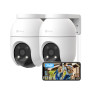 EZVIZ 2Pack Caméra de Surveillance Extérieur WiFi à 360° C8c 2MP | Détection Humaine, Vision Nocturne en Couleur, Suivi Auto-Zoo