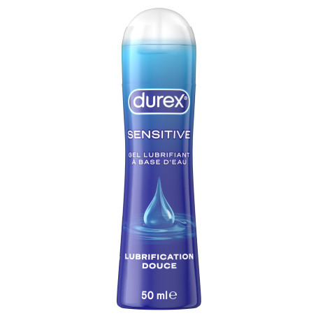 Durex Gel Lubrifiant Sensitive - Lubrifiant comestible à base d'eau - 50ml