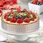 Teokantz 6 Pièces 10 cm Cercle à Pâtisserie, Cercle à Tarte Perforé | 430 Acier Inoxydable, Moule à Tarte, Tartelette, Pâtisseri