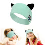 Joythink Casque Bluetooth Enfant pour Dormir, Bandeau Écouteurs Doux avec Masque de Sommeil, Haut-Parleurs Fins Intégrés, Sans F
