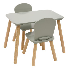 Ensemble de Table et Chaise Enfant Alex - Plateau Résistant à l'eau - Mobilier de Chambre, Salle de Jeux - Fille et Garçon - Boi