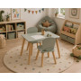 Ensemble de Table et Chaise Enfant Alex - Plateau Résistant à l'eau - Mobilier de Chambre, Salle de Jeux - Fille et Garçon - Boi