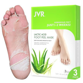 3 Paires Masque pied JVR, Masques Exfoliants Pour les Pieds à L'acide Lactique, soin des Pieds Pour Enlever les Callosités, Répa