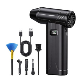 Souffleur Air Comprimé PC 100000RPM, 6 Vitesses Mini Souffleur Sans Fil | Mini souffleur puissant avec lumière LED, Soufflette s