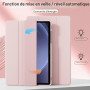 KTGGHG Coque Légère pour Samsung Galaxy Tab A9 Plus (A9+)-11 Pouces 2023 | Support Tri-Fold, Veille/Réveil Auto, Protection Comp