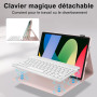 WAVATA Clavier pour Redmi Pad SE 2023 11", Rose | Étui Clavier pour Xiaomi Redmi Pad SE 2023 Magnétique Détachable AZERTY Layout