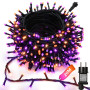Joomer Halloween Guirlande Lumineuse Exterieure 20M 200 LED Orange Violet | Halloween Decoration Guirlande Lumière Exterieur Fic