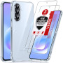 LeYi pour Coque de Telephone Samsung Galaxy A57 5G avec 2 Verre Trempé | Transparente Ultra Mince Coque Téléphone Anti-jaunissem