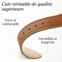 Ocaer Compatible avec Samsung Galaxy Watch 9/8/7/FE/6/5/4 40 mm 44 mm, 8 Classic 46 mm, bracelet fin en cuir pour Galaxy Watch 6