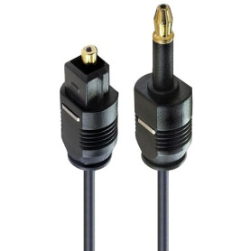 PremiumCord Câble Audio Optique Mini Toslink 3,5 mm vers Toslink 1 m, Mâle vers Mâle, Câble Numérique Pour Système Stéréo Hifi S