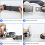 NECBAOA Rallonge Ceinture de Sécurité Avion – Extension Réglable 25 à 76 cm | Clip Métal Robuste – Pour Femmes Enceintes, Passag