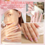Solivive Lot de 7 Boîtes Strass Ongle Nail Art avec Bijoux Ongles, Nail Art Décorations 3D- avec Stylo à Cire pour Strass et Pin