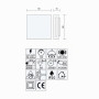Kwazar Luminaire - Applique Murale d'Intérieur - Applique Murale LED - Éclairage Mural Indirect, Éclairage d'Ambiance pour le Sa