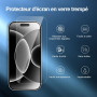 NEW'C Verre Trempé pour iPhone 18 Pro 6,3 Pouces,Vitre Protection Écran | Lot de 3, Transparent, 6,3 pouces, Outil d'installatio