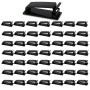 50 Clips Auto-adhésifs pour Câbles, Organiseur de Câbles en Plastique, Gestion des Câbles pour TV, PC, Ordinateur Portable, Câbl