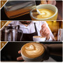 Pot à lait - 350 ml - En acier inoxydable - Avec stylo doseur Mark et Latte Art Pen - Pour cappuccino, expresso, latte art - Par